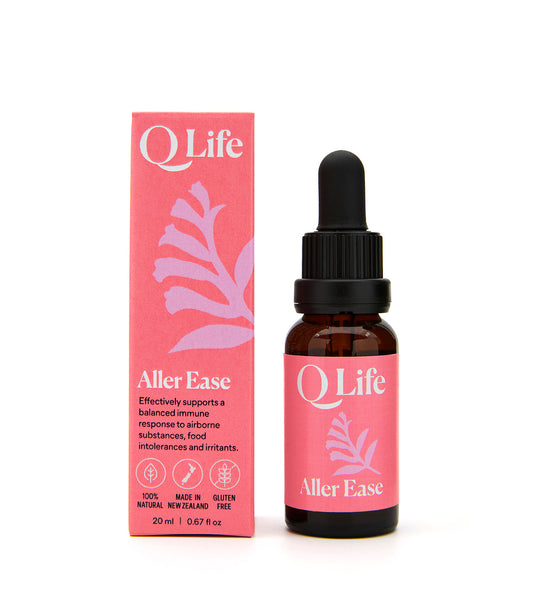 Q Life Aller Ease natural allergy relief drops for children - hypoallergenic formula.